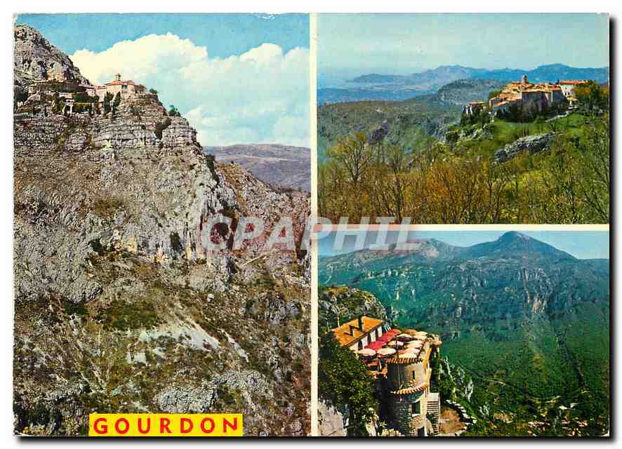 CPM Souvenir de Gourdon et des Gorges du Loup 