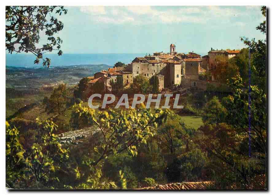 CPM Gourdon Le pittoresque village perche au sommet de la montagne au fond la mer 
