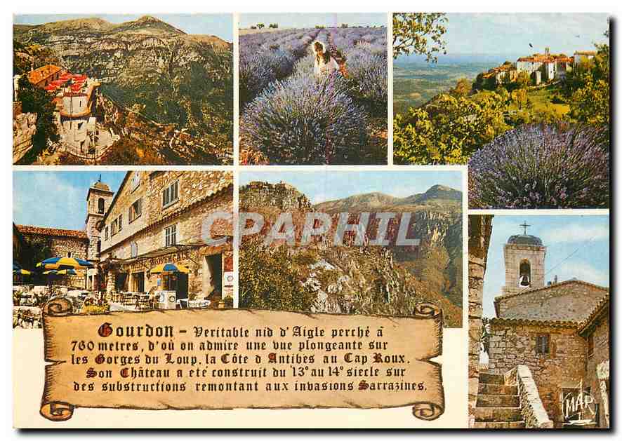 CPM La Cote d'Azur Souvenir de Gourdon 