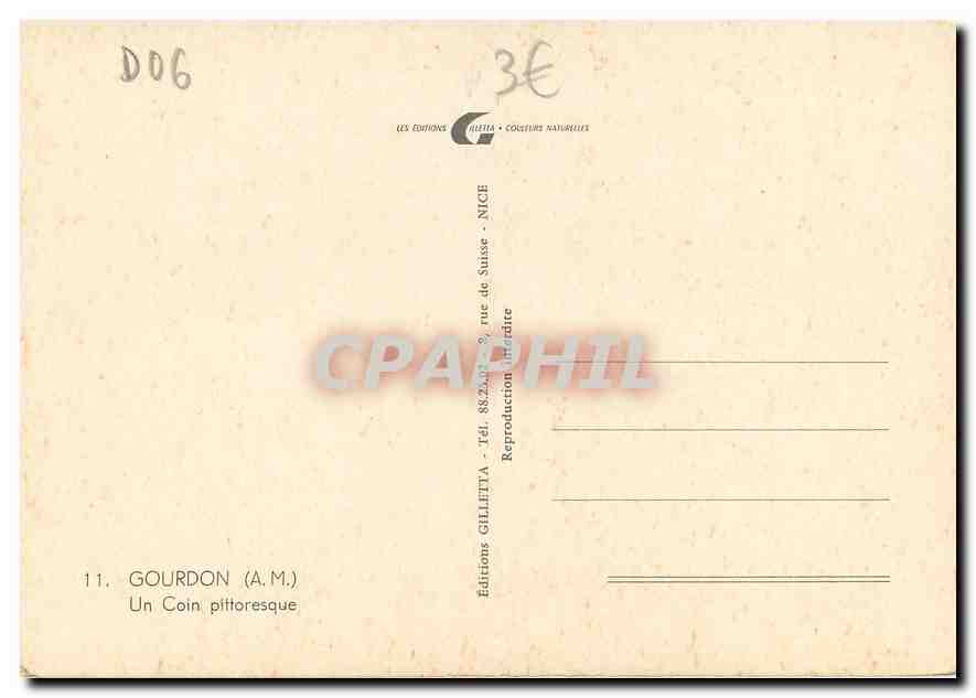 CPM Gourdon AM Un Coin pittoresque  — Rückseite