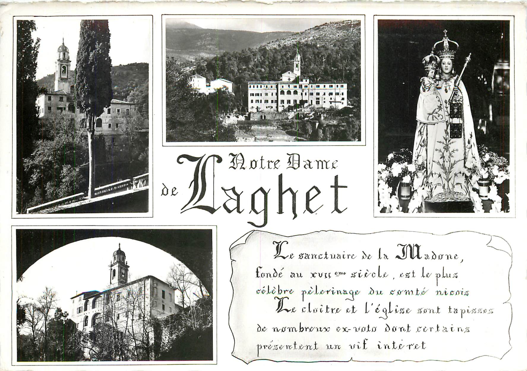 CPM Sanctuaire de Notre Dame de Laghet Alpes Maritimes 