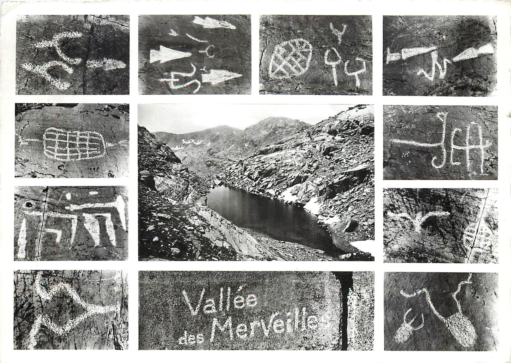 CPM Environs de Tende Alpes Maritimes La Vallee des Merveilles Gravures Prehistoriques 
