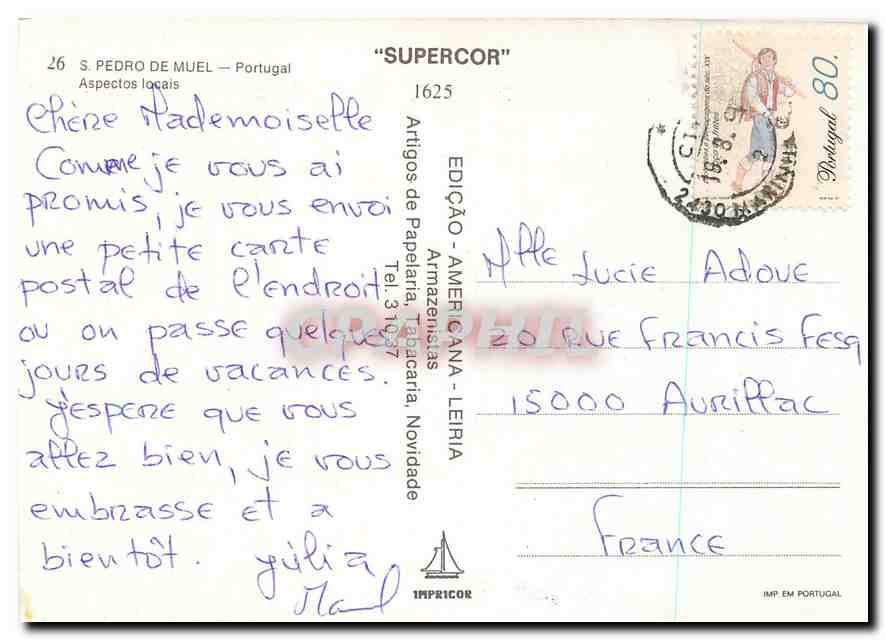 CPM S Pedro de Muel Portugal Aspectos locais  — Back