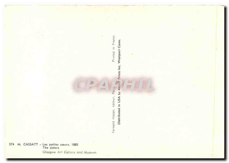 CPM Les Petites Soeurs The Sisters  — Verso