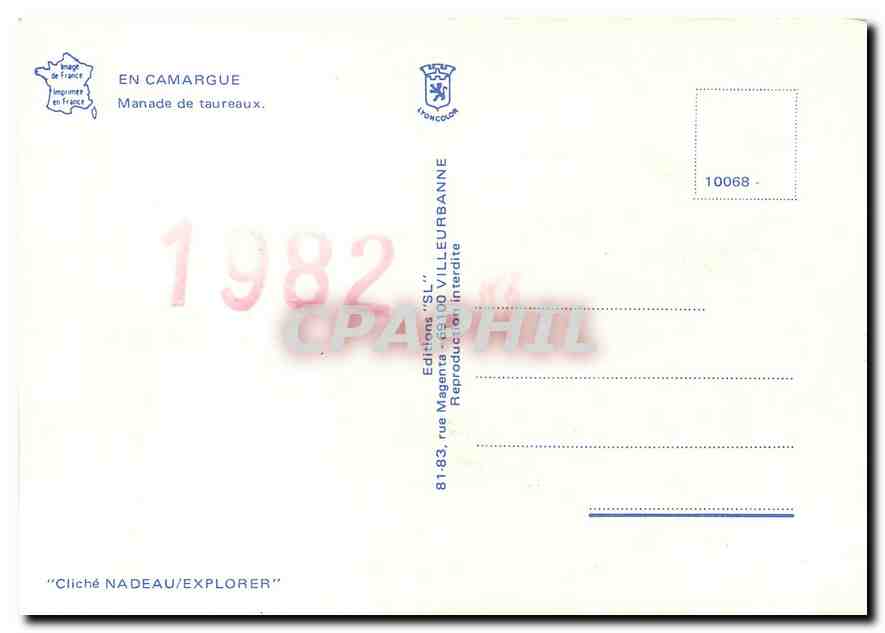CPM En Camargue Manade de Taureaux  — Rückseite