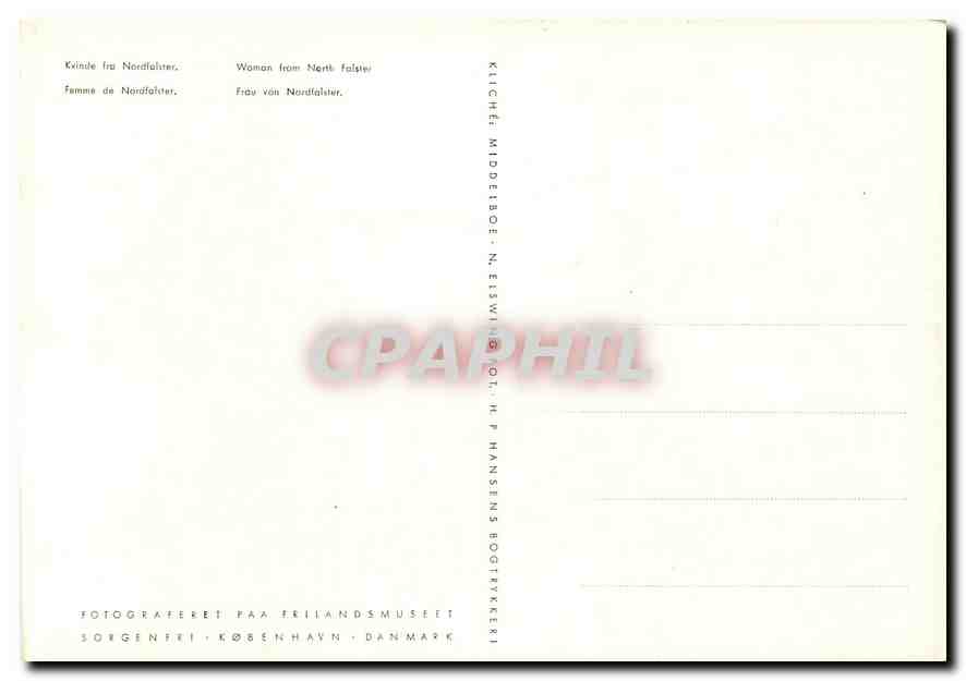 CPM Femme de Nordfahter  — Verso