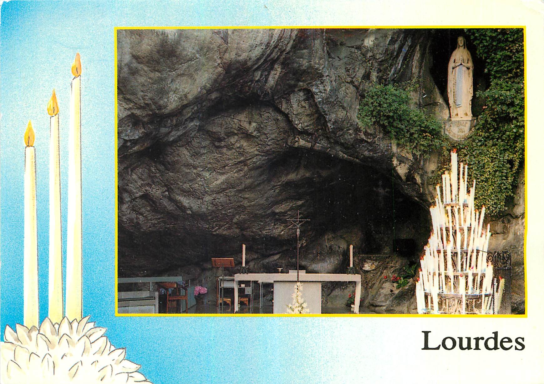 CPM Lourdes Hautes Pyrenees La Grotte Miraculeuse 