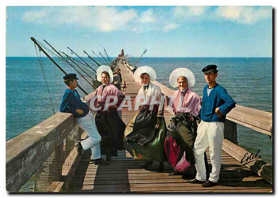 CPM La Cote d'Opale Groupe Folklorique des Dames de la Halle Calais Pas de Calais 
