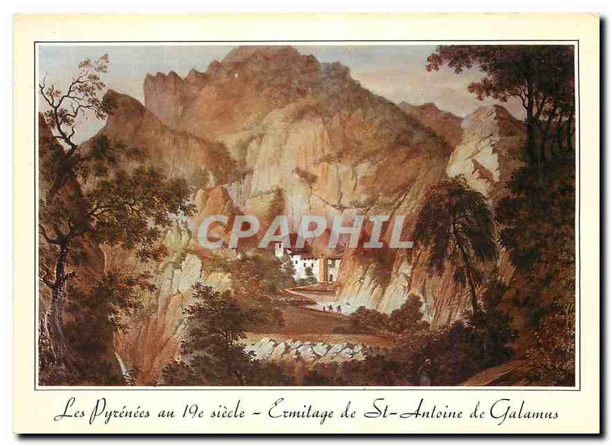 CPM Les Pyrenees au 19e siecle Ermitage de St Antoine de Galamus 