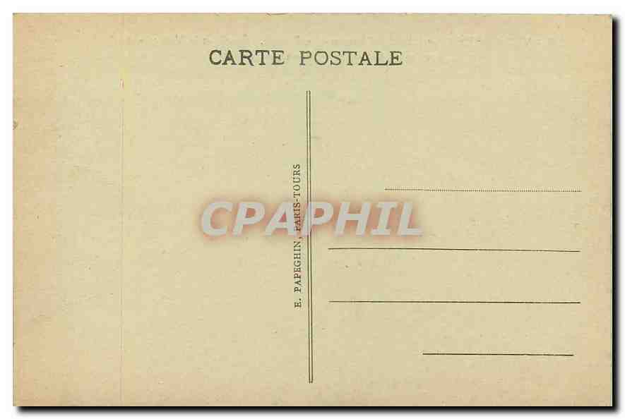 CPM Villandry Le Chateau Le Potager l'Ecurie et le Village  — Rückseite