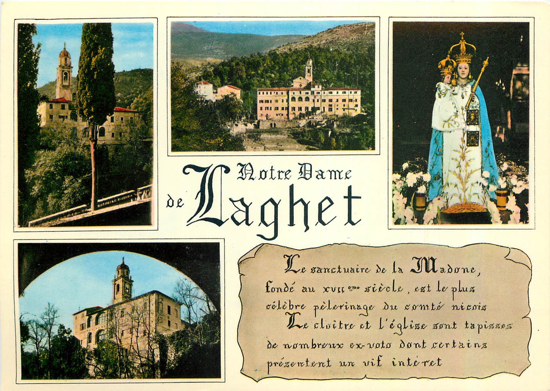 CPM Sanctuaire de Notre Dame de Laghet Alpes Maritimes 