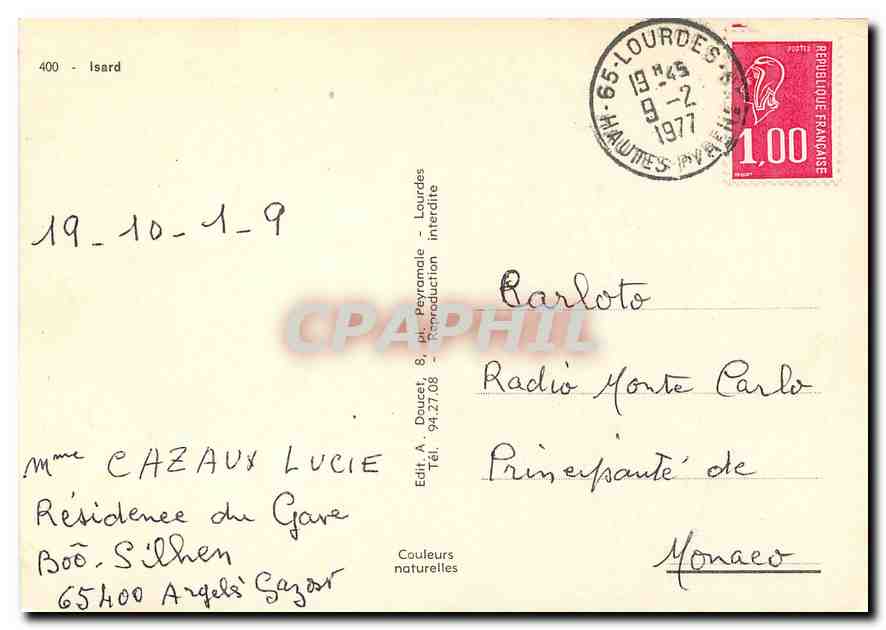 CPM Isard  — Rückseite
