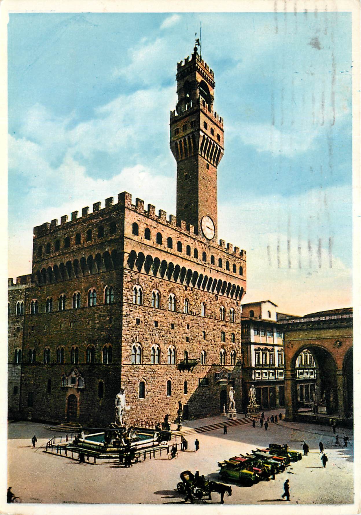 CPM Firenze Place de la Signoria Fontain de Neptune 