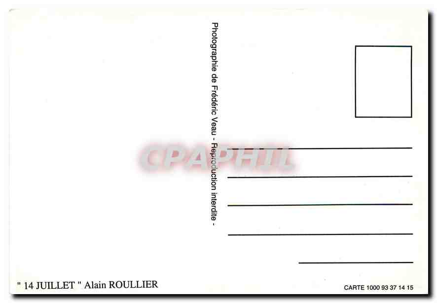 CPM Juillet Alain Roullier  — Rückseite