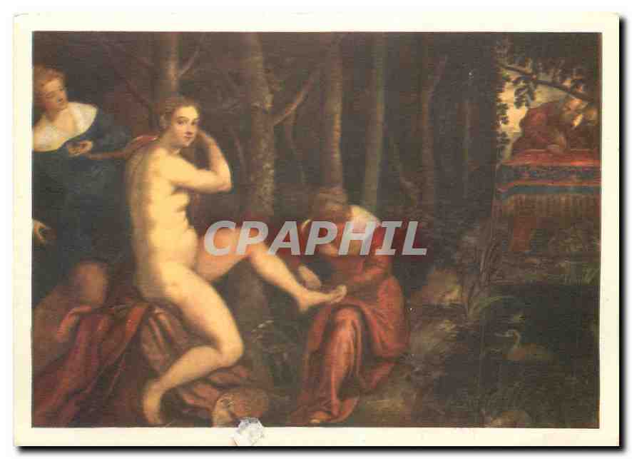 CPM Jacopo Robusti dit Le Tintoret Suzanne au bain Musee du Louvre 