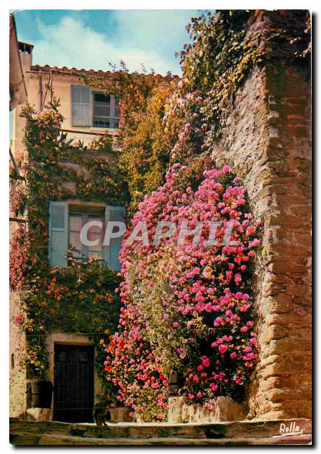 CPM La Cote d'Azur Typique village provencal fleuri 