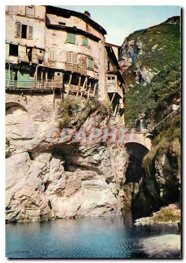 Pont en Royans (Isère) — Les Maisons suspendues et leur balcon — Édit. La Cigaronne, Grenoble
