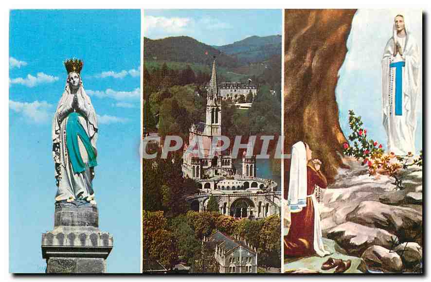 CPM Lourdes La Vierge Couronnee 