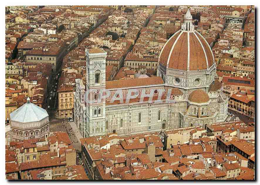 CPM Firenze Le Dome Vue aerienne 