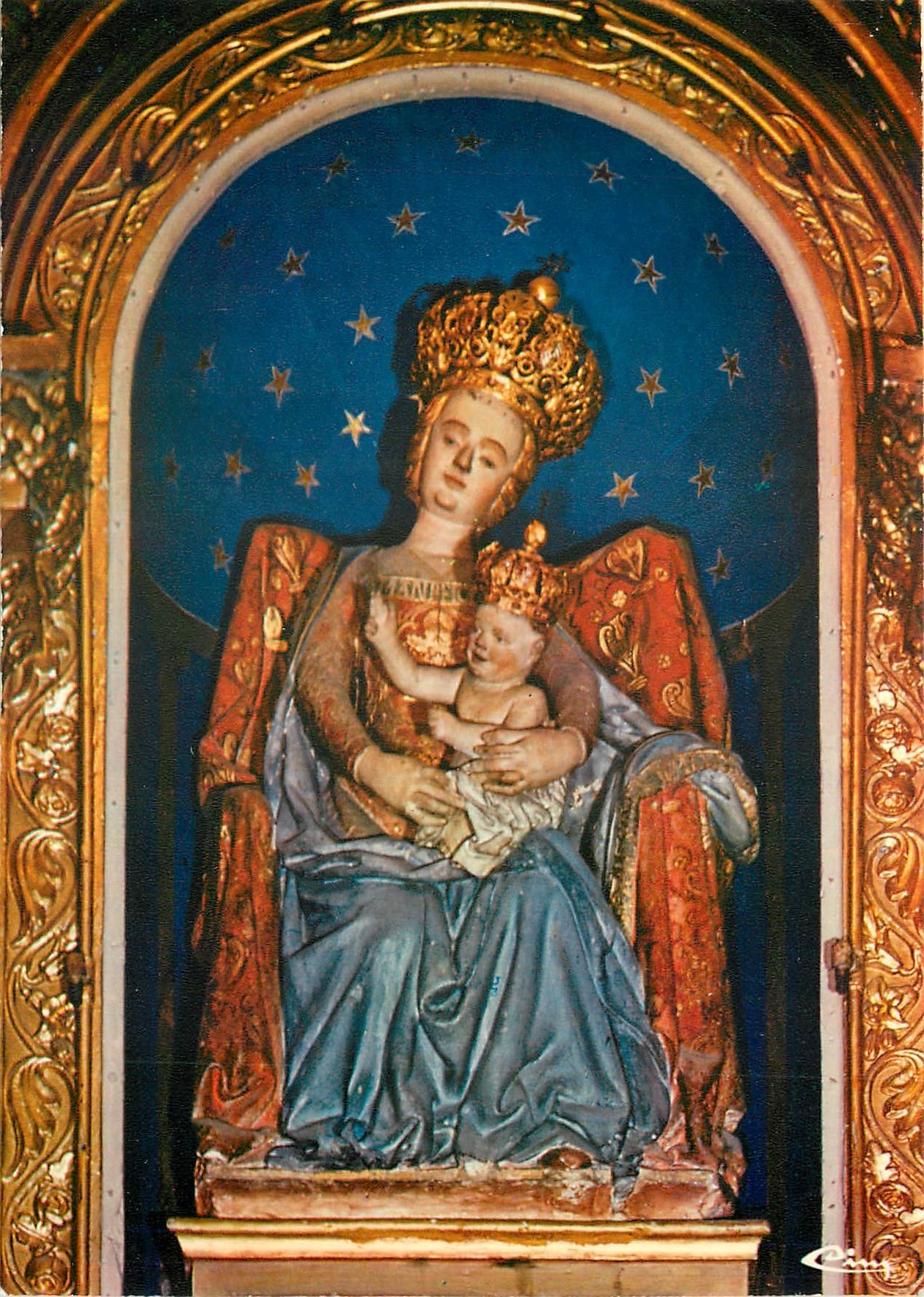 CPM Statue Miraculeuse de Notre Dame de Buglose Landes 