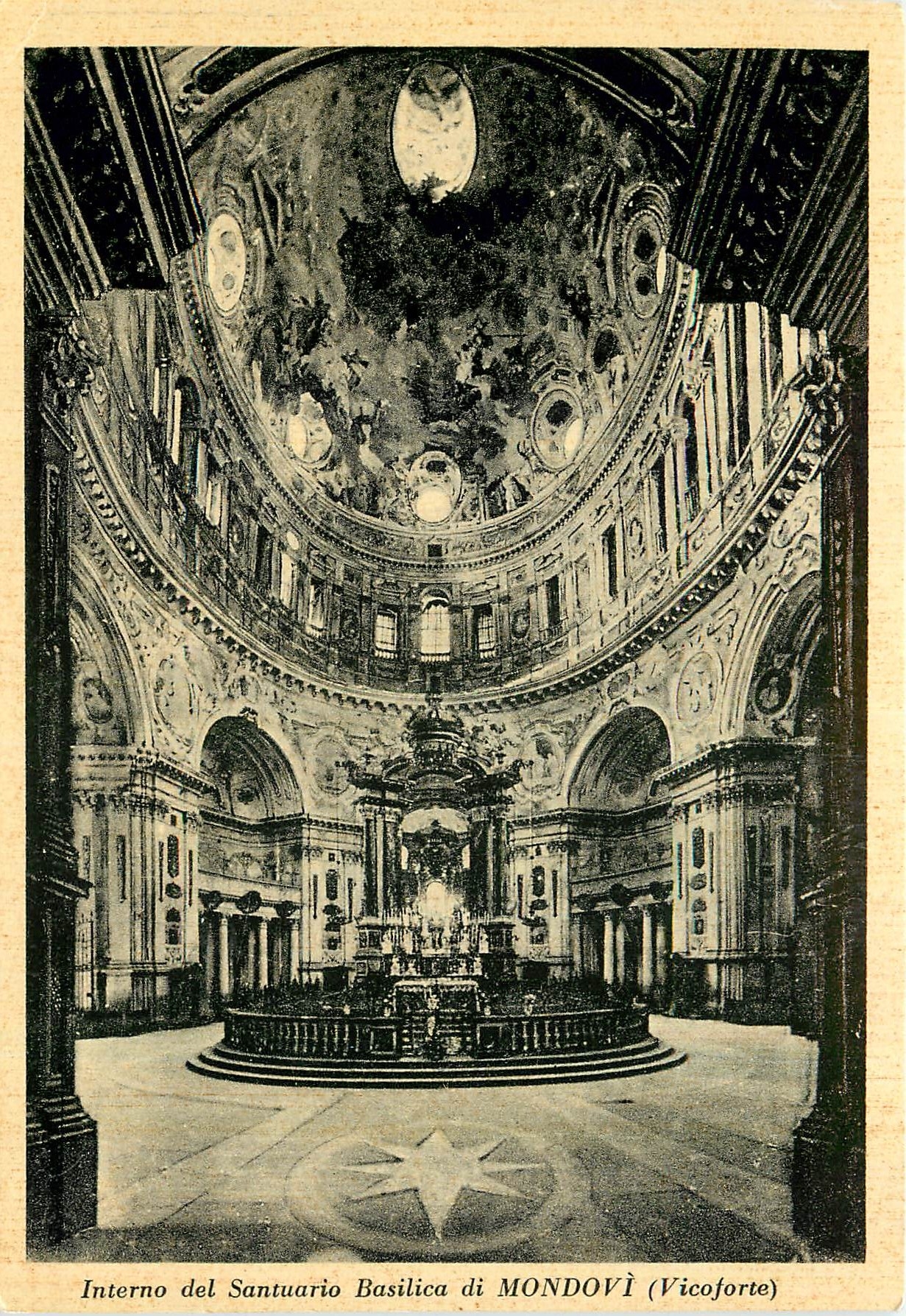 CPM Interno del Sanctuario Basilica di Mondovi Vicoforte 