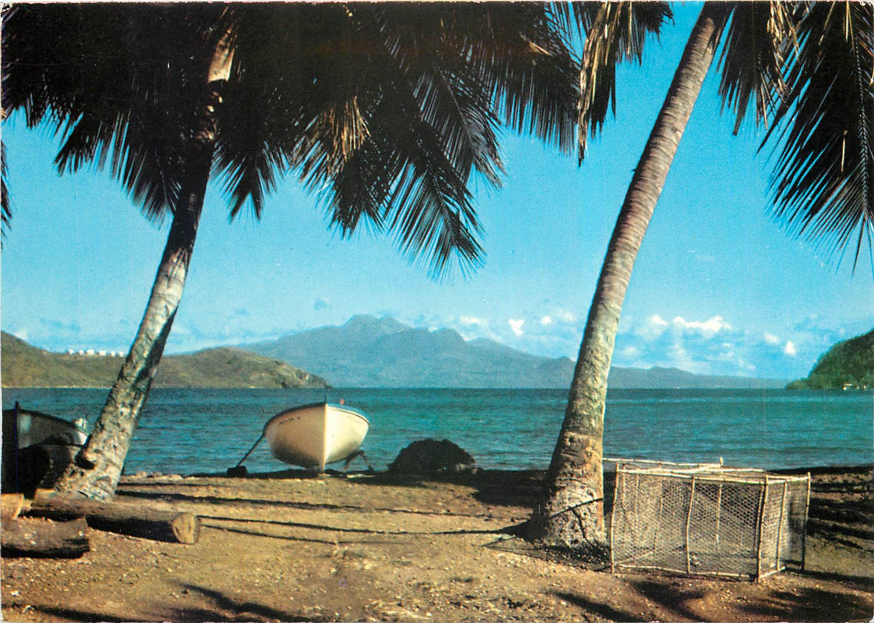CPM Guadeloupe Basse Terre et la Soufriere vues des Saintes 