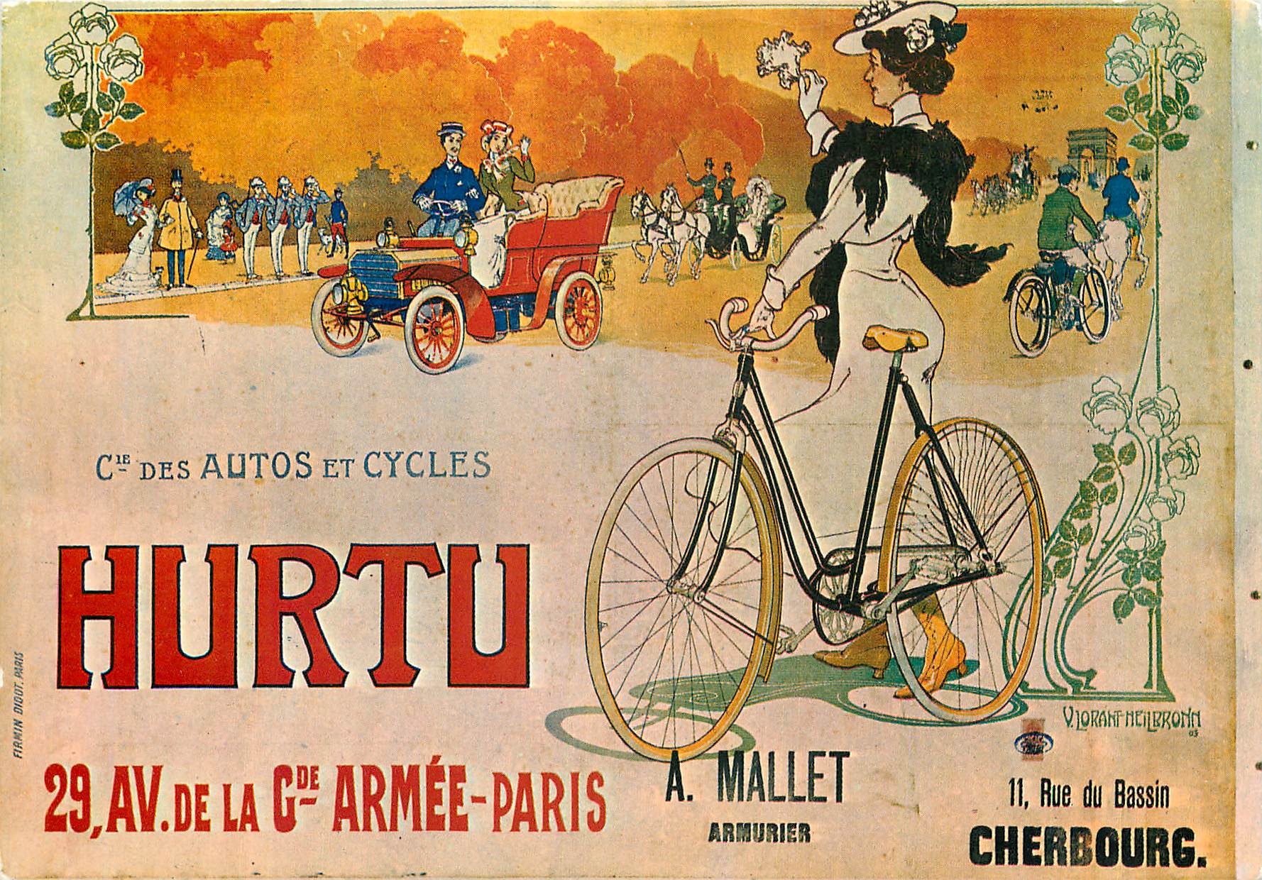 CPM Des Autos et Cycles Nos Vieilles Affiches Automobile Cherbourg