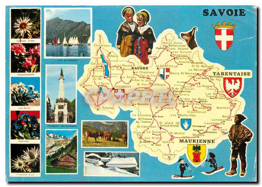 CPM Savoie Plan du departement de la Savoie 