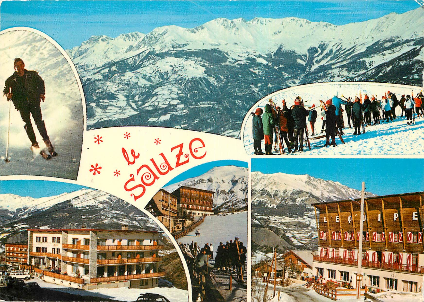 CPM Le Sauze Alpes de Haute Provence 