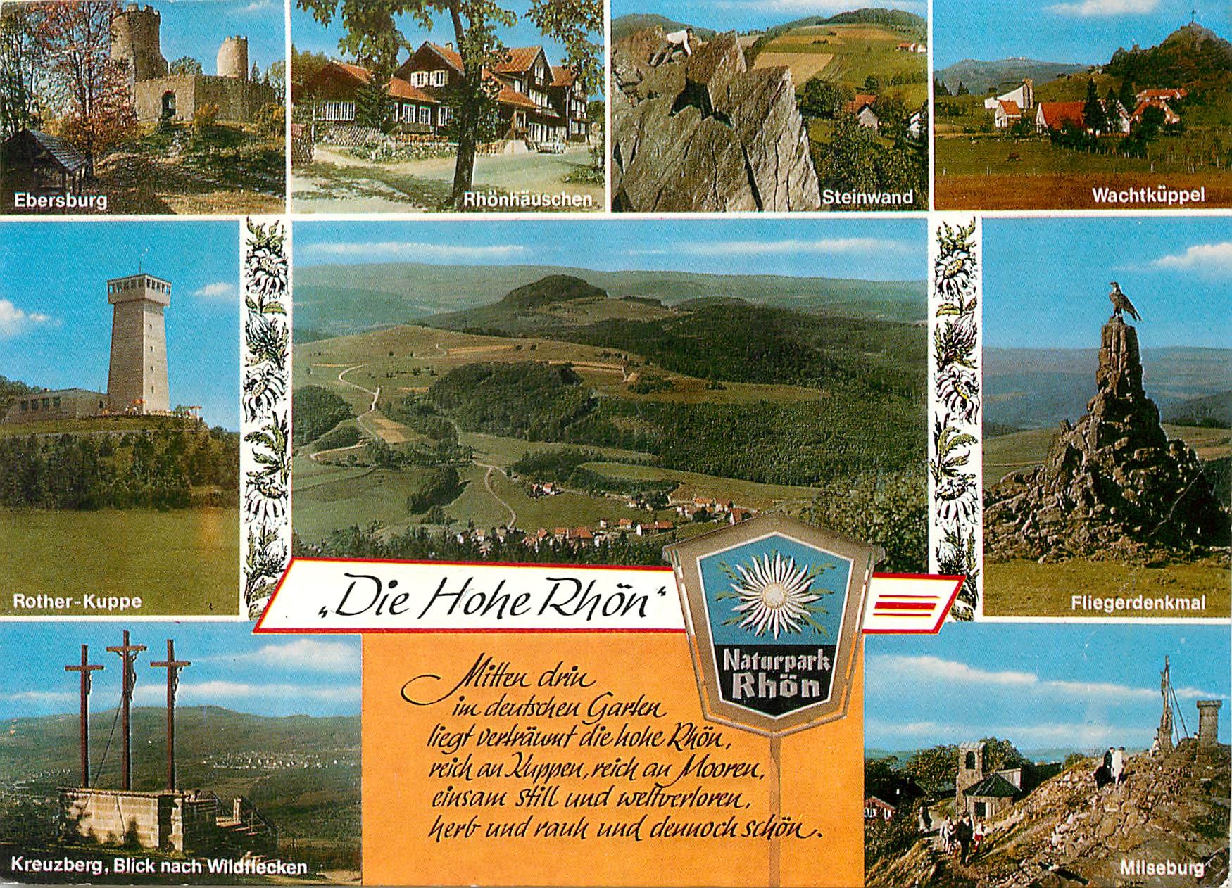 CPA Die Hohe Rhon Naturpark Rhon 