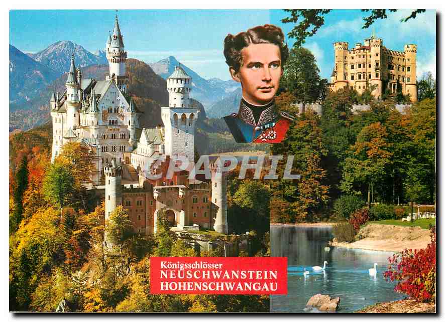 CPA Konigsscholosser Neuschwanstein Und Hohenschwangau 
