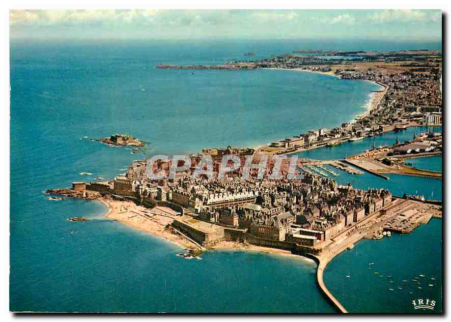 CPA Saint Malo Cite Corsaire Vue aerienne 