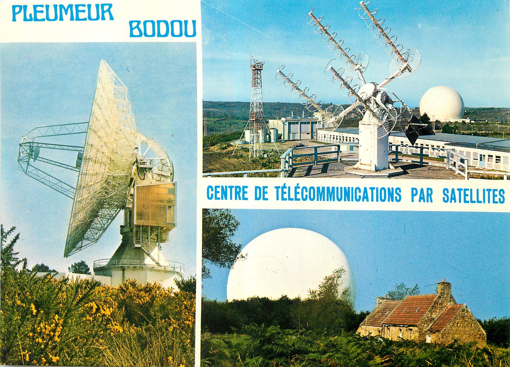 CPA Pleumeur Bodou le centre de Telecommunications par satellites 