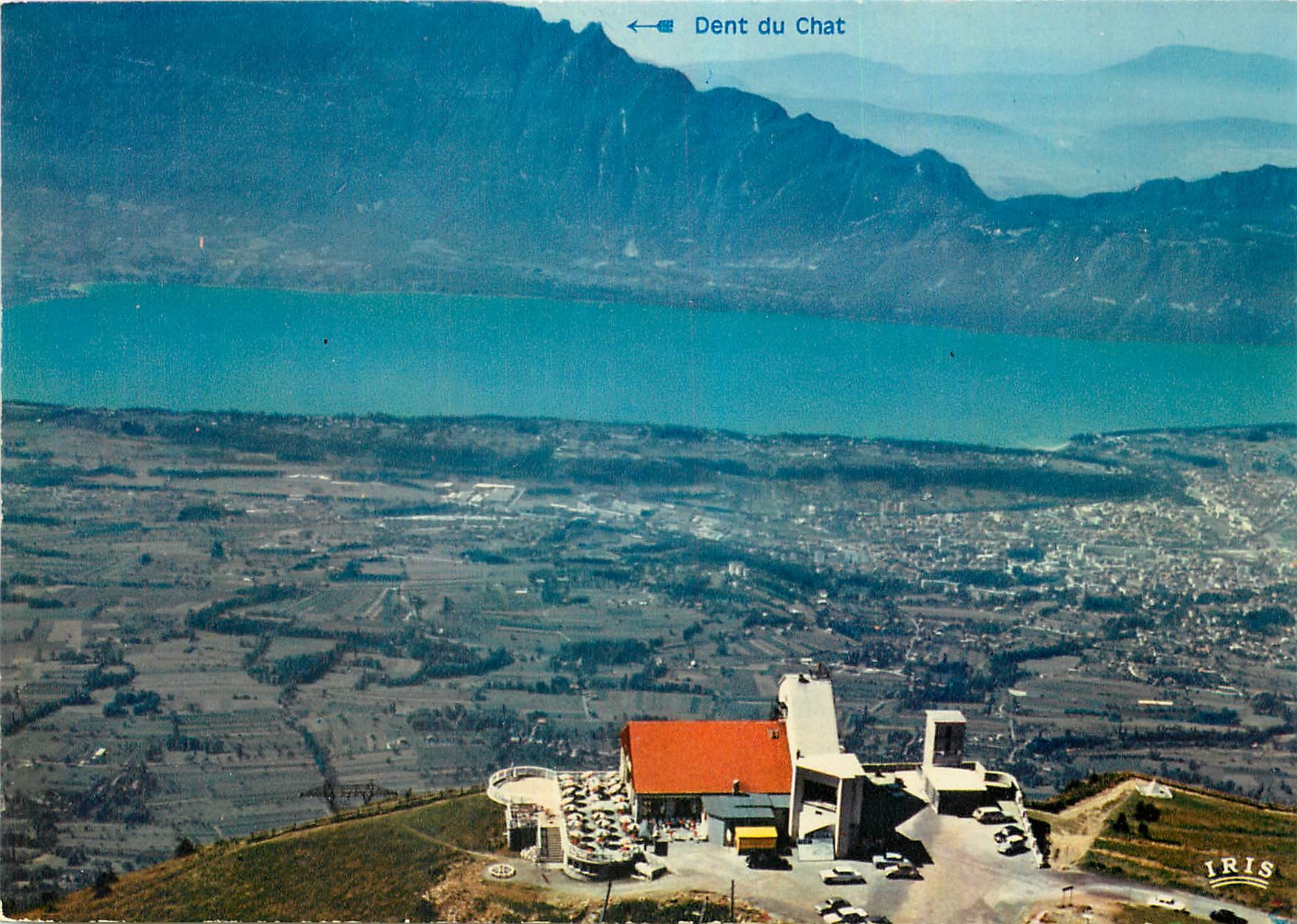 CPM Aix les Bains et le lac du Bourget depuis le Revard 