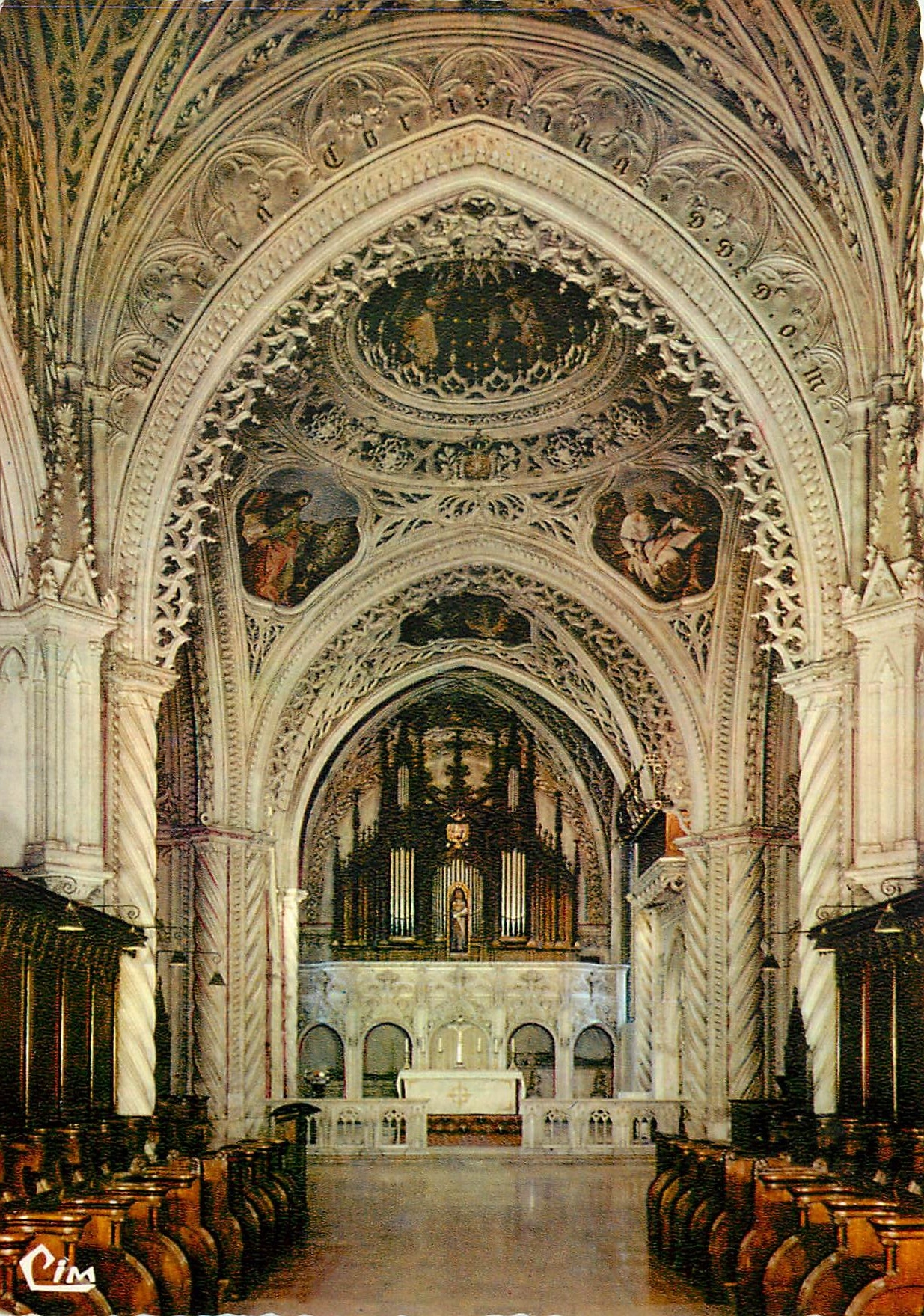 CPM Abbaye d'Hautecombe Savoie Interieur de l'Eglise 