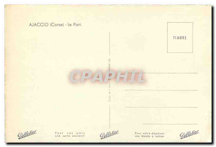 CPM Ajaccio Corse Le Port  — Rückseite