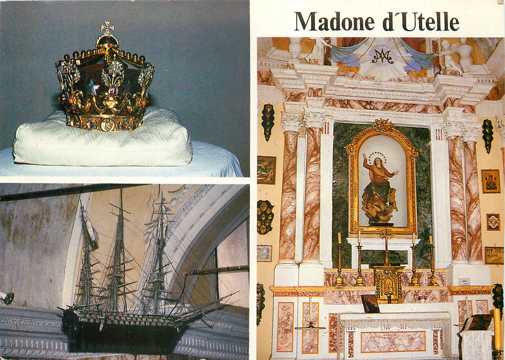 CPM Utelle Alpes Mar Le choeur la couronne de la Vierge 