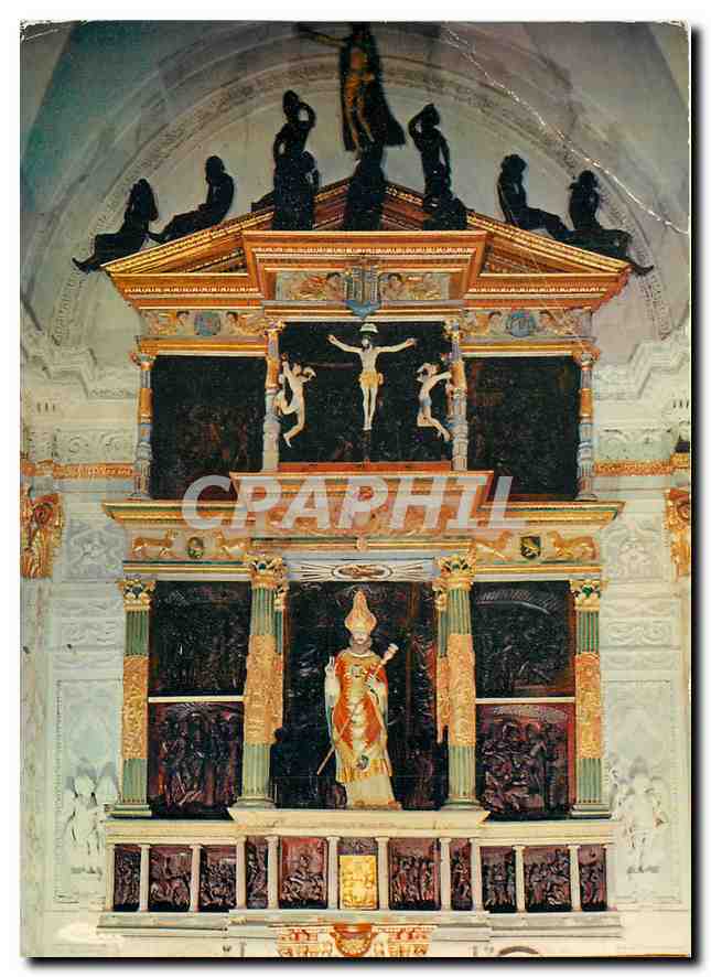 CPM Utelle Alp Mar Eglise St Veran Retable de la Passion 