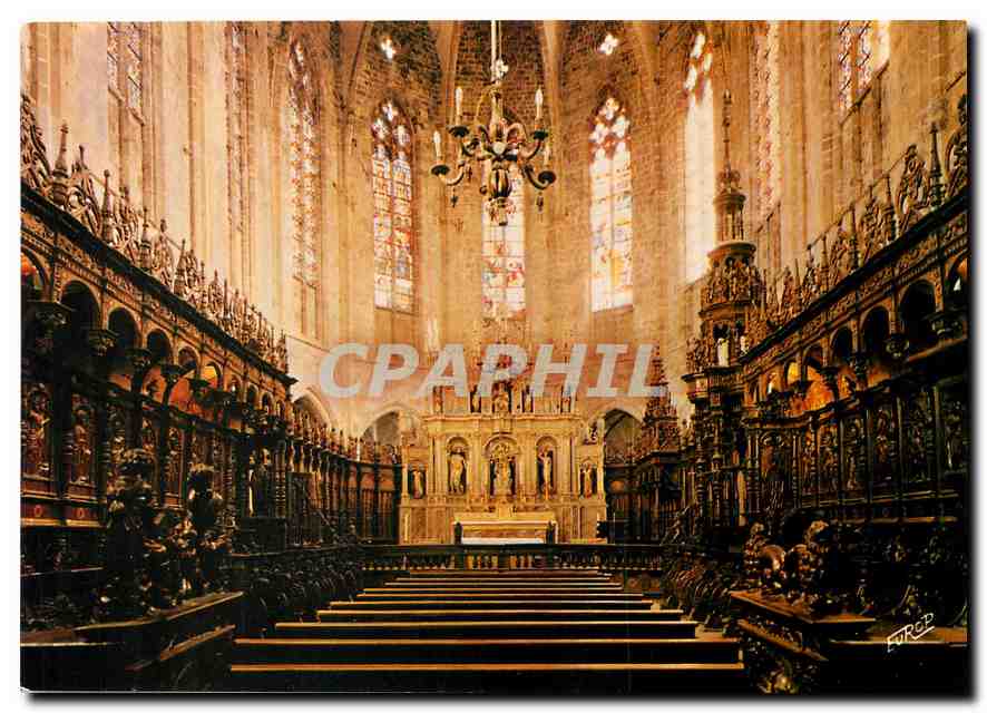 CPM St Bertrand de Comminges Hte Garonne Le Choeur de la Cathedrale et les Stalles 