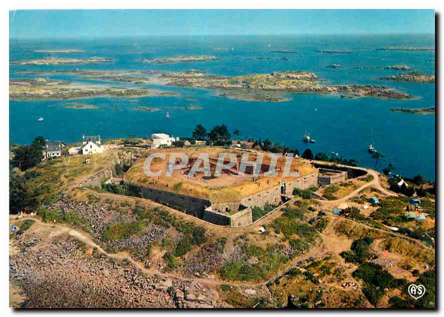 CPM Les Iles Chausey Manche Le Fort de la grande Ile et l'archipel 
