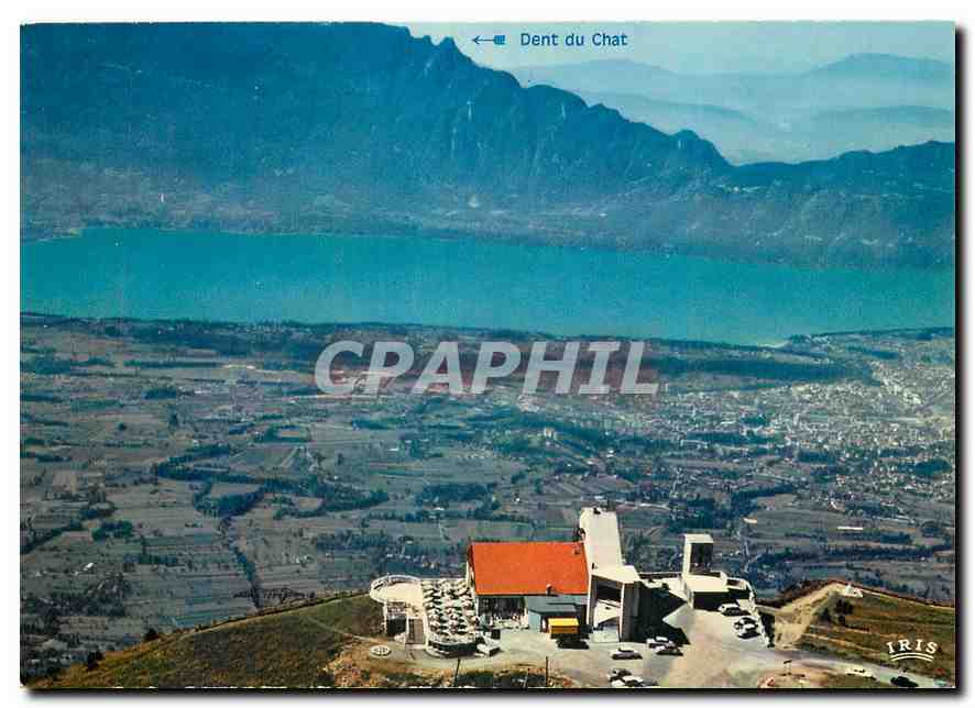 CPM Aix les Bains et le lac du Bourget depuis le Revard 
