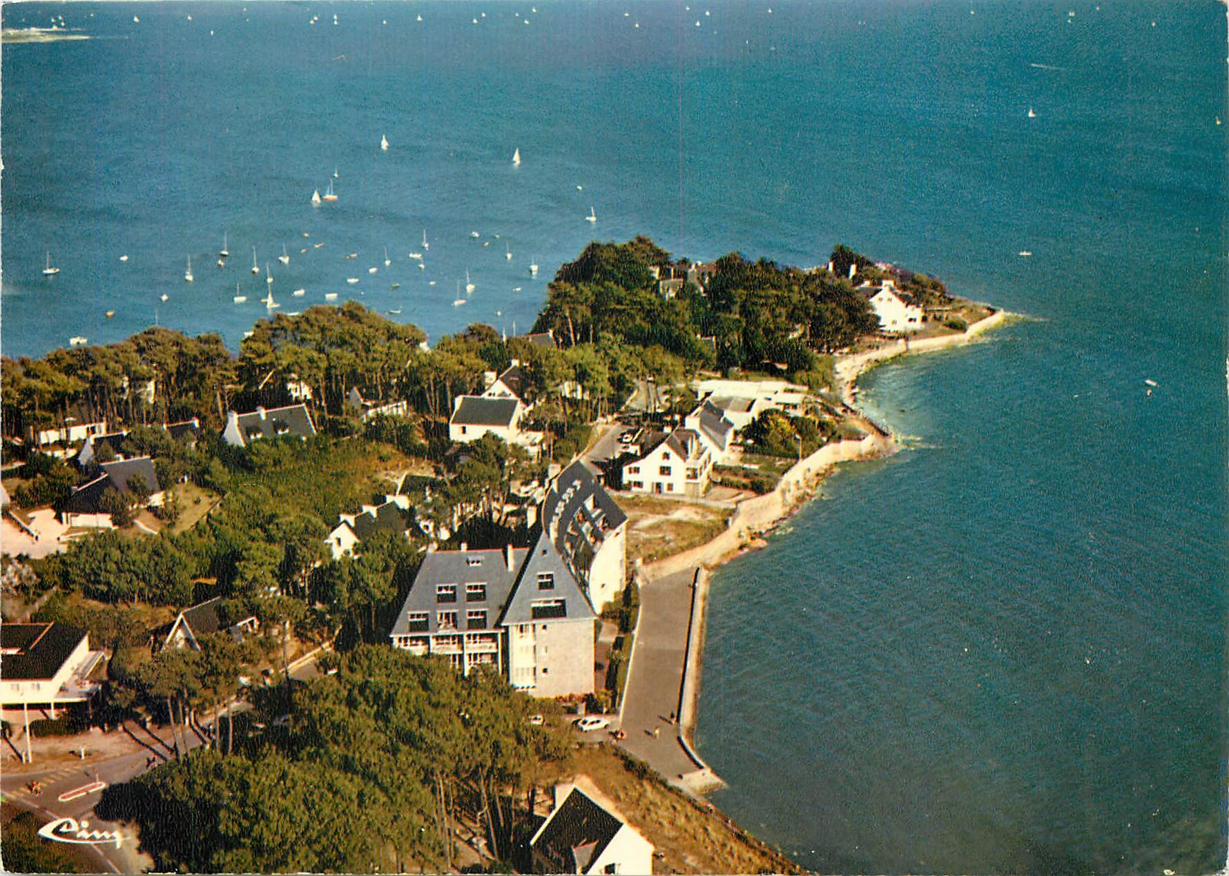 CPM Carnac Morbihan Vue aerienne La Pointe Churchill 