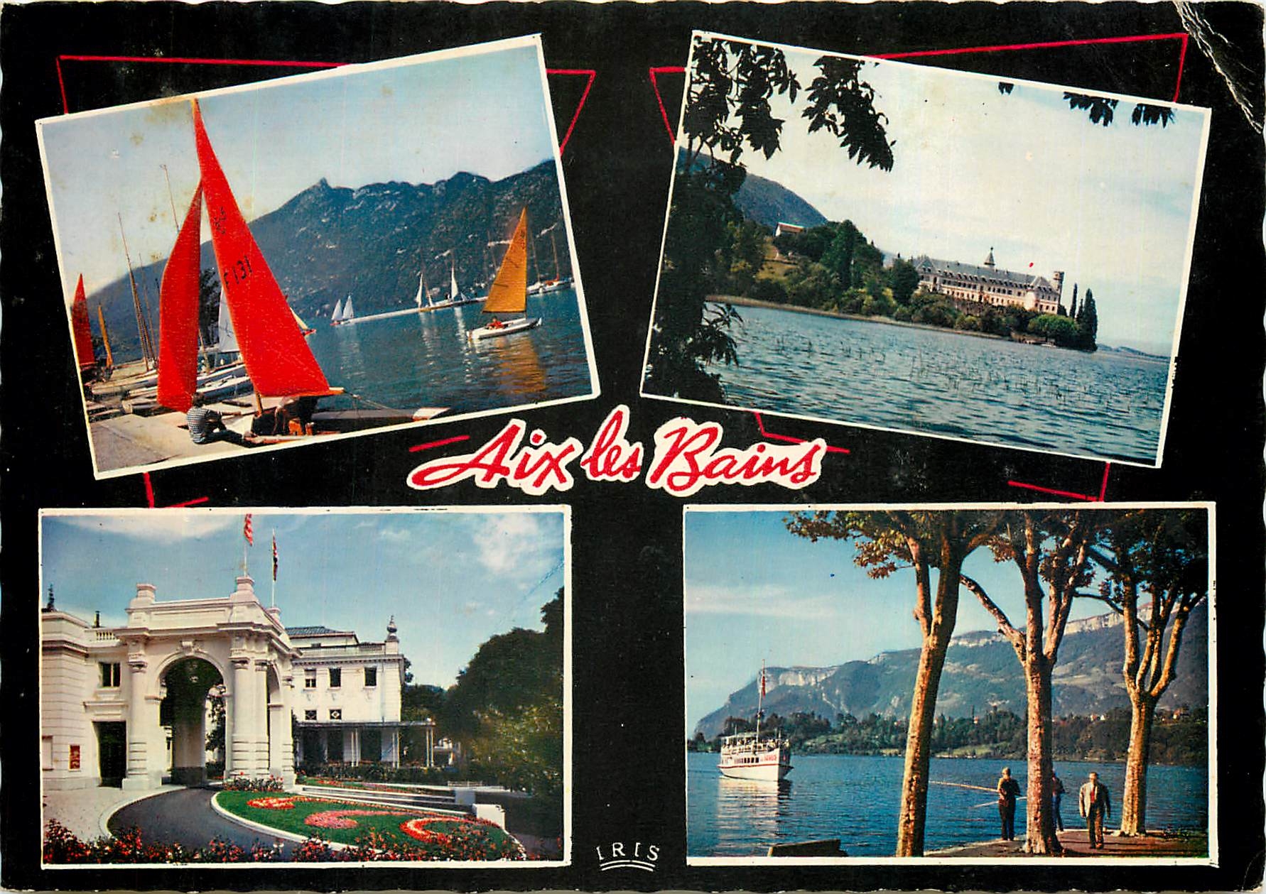 CPM Aix les Bains Panorama sur la Dont du Chat 