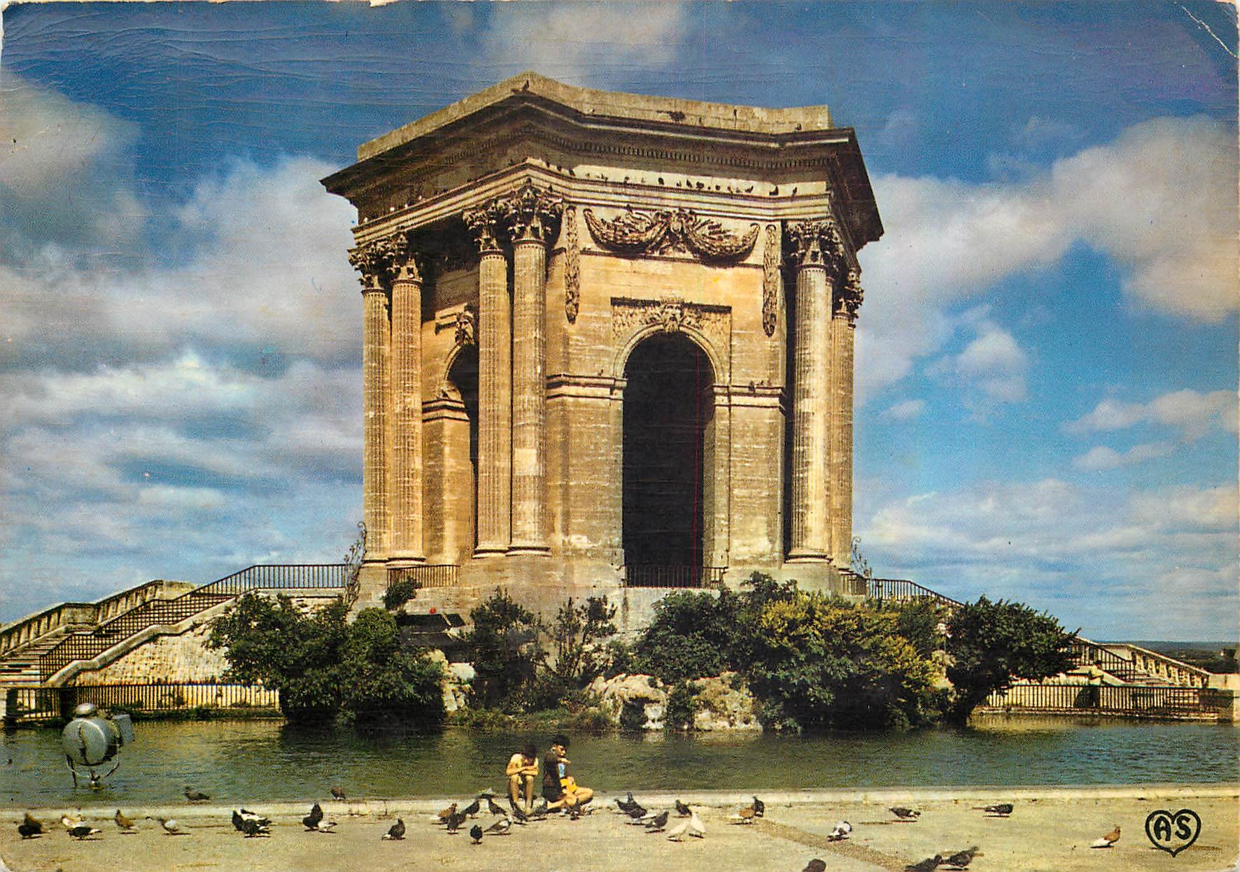 CPM Montpellier Herault Jardin du Peyrou Le Chateau d'Eau 