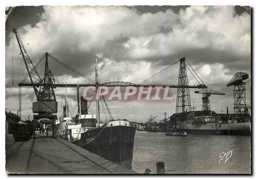 CPM Nantes Loire Inf Le Pont Transbordeur sur la Loire 