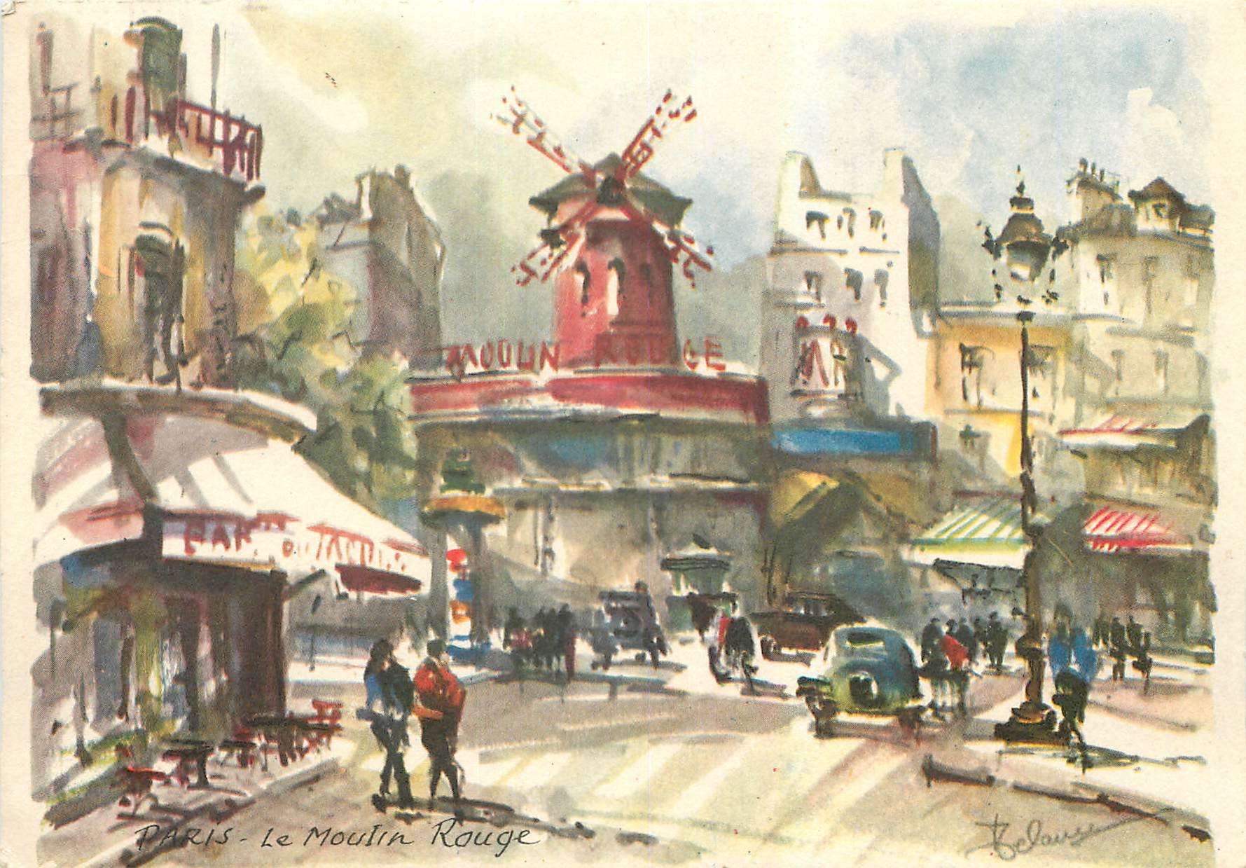 CPM Collection Aqua Pictura Paris Moulin Rouge