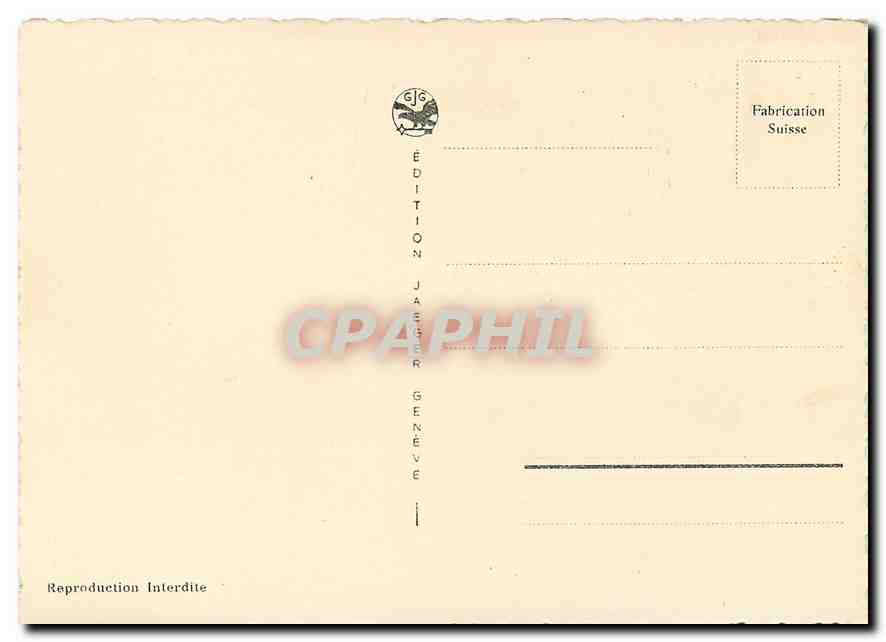 CPM Geneve Paquis Plage et le Mont Blanc  — Verso