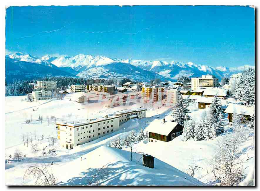 CPM Crans sur Sierre Vue partielle de la station 