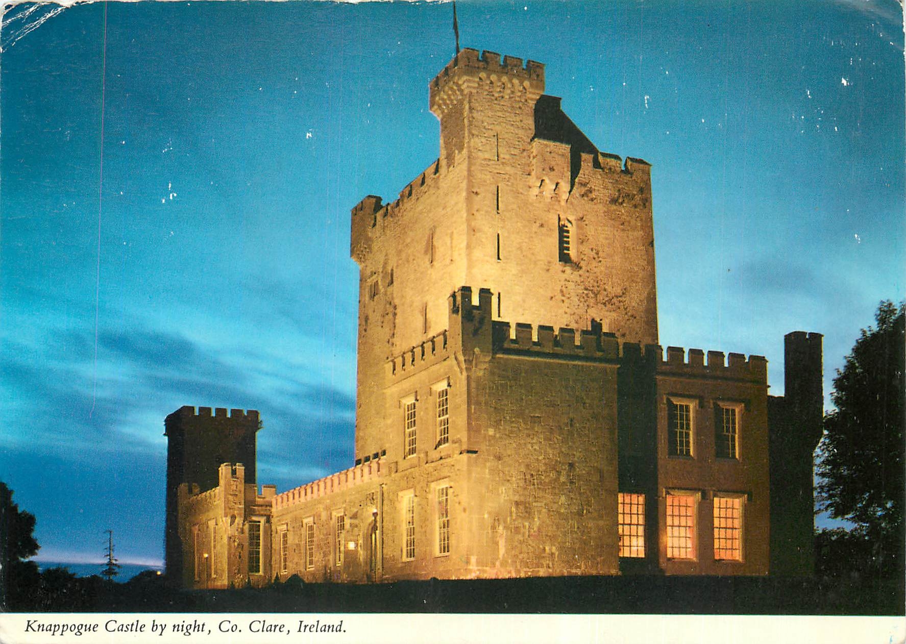CPM Knappogue Castle by night Co Clare Ireland 