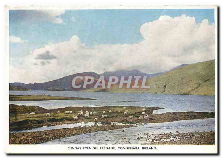 CPA Sunday Evening Leenane Connemara Ireland 
